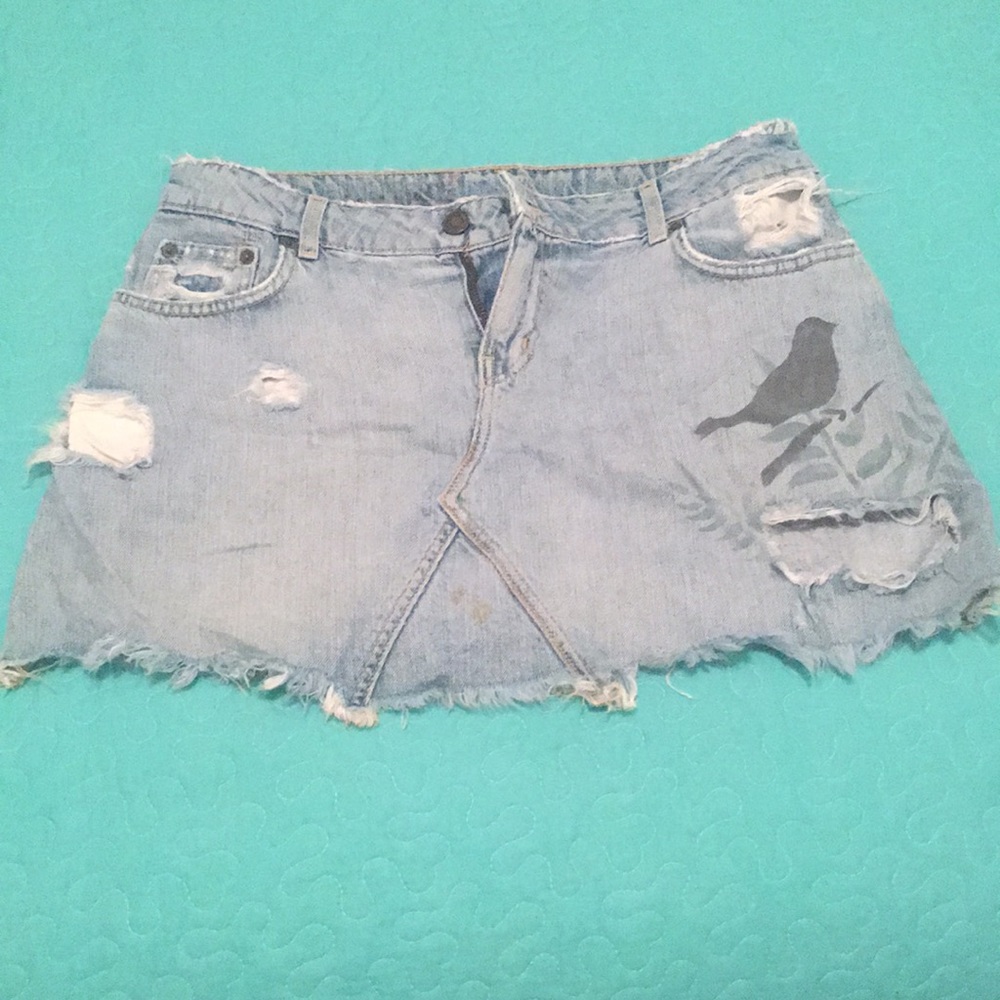 Denim mini skirt size 28